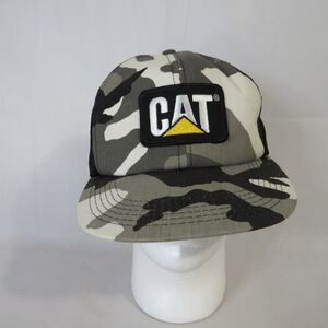 CAT Gray Camo Cap Snapback made in the USA
